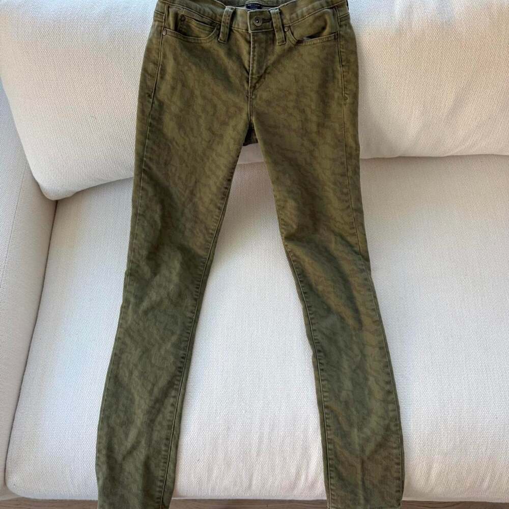 Calvin klein green high waisted jeans